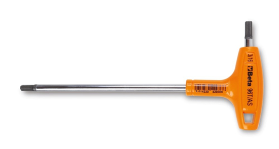 Afbeeldingen van BETA 96T HAAKSE STIFTSLEUTEL MET KRACHT HANDGREEP 6MM OP=OP