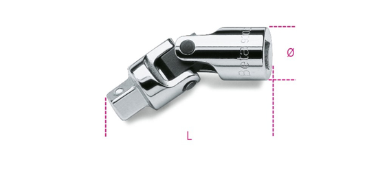 Afbeeldingen van BETA 910/25 CARDANGEWRICHT 1/4" OP=OP