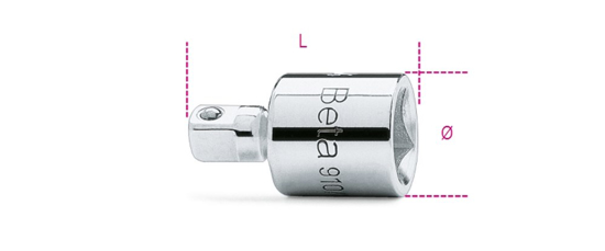 Afbeeldingen van BETA 910/15 VERLOOPDOP 3/8" NAAR 1/4" OP=OP