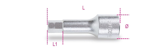 Afbeeldingen van BETA 920ME SCHROEVENDRAAIER-DOP TBV BINNENZESKANTSCHROEF 1/2" 5MM OP=OP