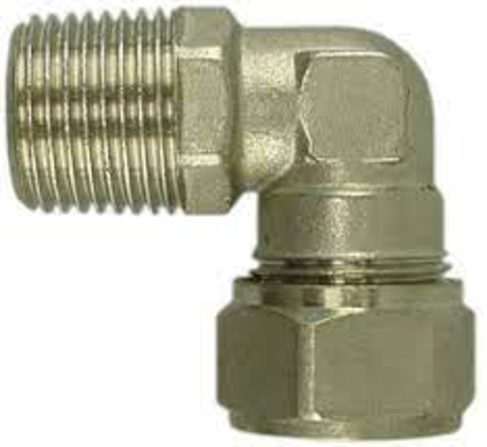 Afbeeldingen van RADIATORKOPPELING HAAKS VERNIKKELD 1/2" X 15MM KNEL