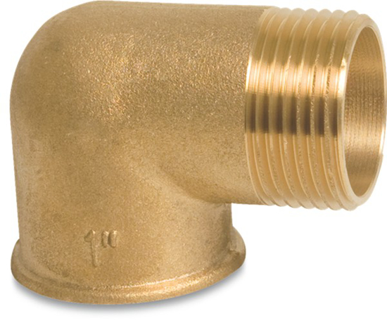 Afbeeldingen van MESSING KNIE 90GRADEN NR.92 30BAR 1/4"BI X 1/4"BUI