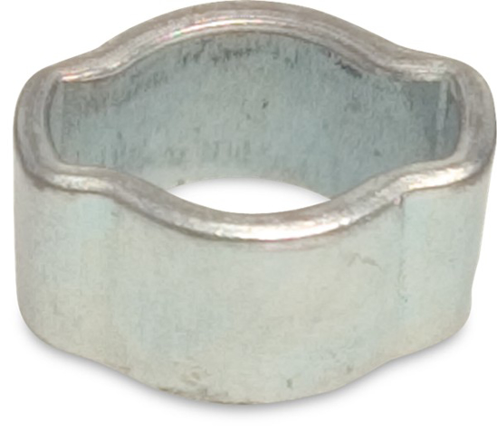 Afbeeldingen van DUBBEL OORKLEM STAAL GEGALVANISEERD 9 MM X 11 MM 7 MM