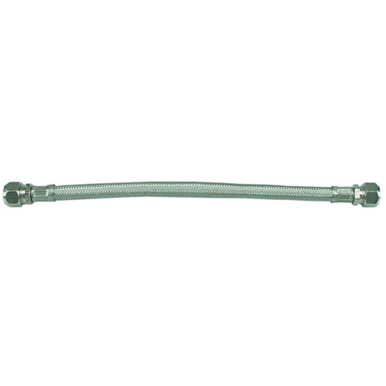 Afbeeldingen van FLEXIBELE AANSLUITSLANG KIWA RVS 30CM 10X10MM KNEL