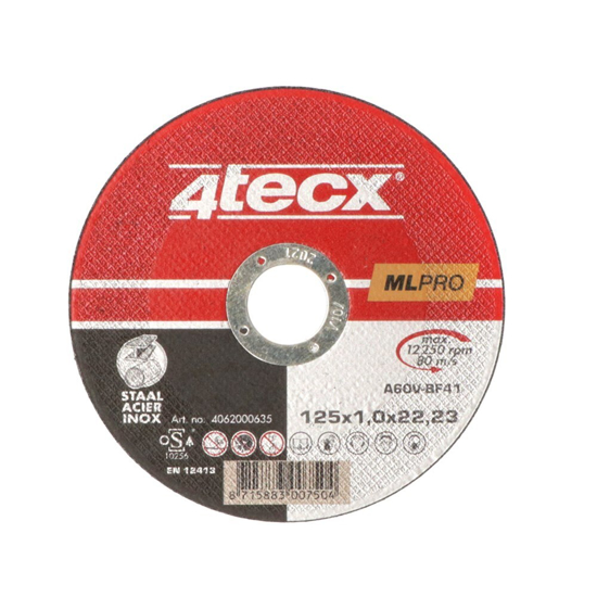 Afbeeldingen van DOORSLIJPSCHIJF MEGA-LINE A60V BF41 125 X 1,0 X 22,23MM 4T