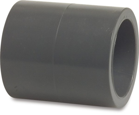 Afbeeldingen van PVC-U SOK 16BAR GRIJS LIJMMOF 63MM