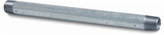 Afbeeldingen van MALLEABLE PIJPNIPPEL NR.23 GEGALVANISEERD 120MM 3/8"BUI X 3/8"BUI