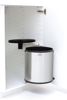 Afbeeldingen van AFVALVERZAMELAAR 15L BUILT IN BIN BRILLIANT STEEL