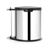 Afbeeldingen van AFVALVERZAMELAAR 15L BUILT IN BIN BRILLIANT STEEL