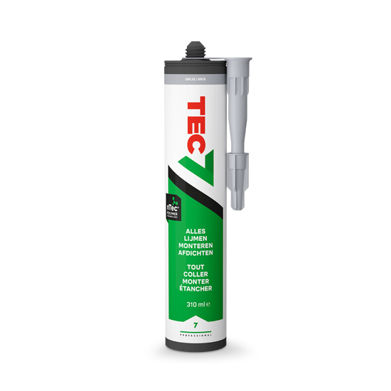 Afbeeldingen van TEC7 GRIJS - PATROON 310ML ALLES AFDICHTEN, LIJMEN EN MONTEREN