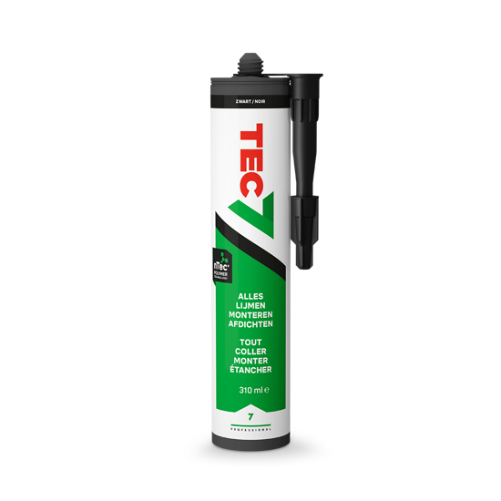 Afbeeldingen van TEC7 ZWART - PATROON 310ML ALLES AFDICHTEN, LIJMEN EN MONTEREN