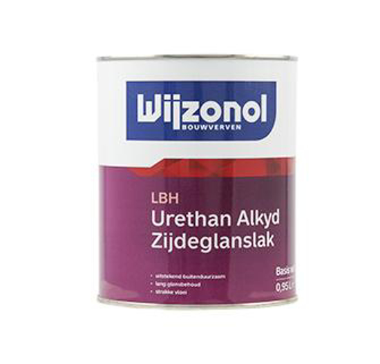 Afbeeldingen van WIJZONOL LBH URETHAN ZIJDEGLANSLAK ALKYD BASIS TRANSPARANT 800ML