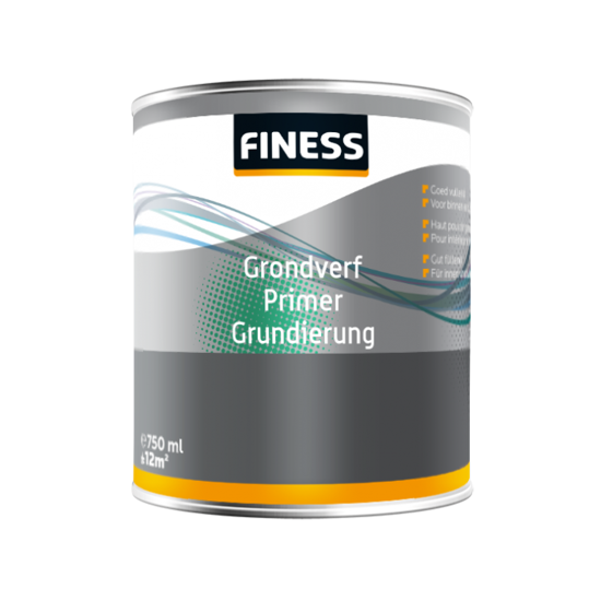 Afbeeldingen van FINESS GRONDVERF GRIJS 750 ML