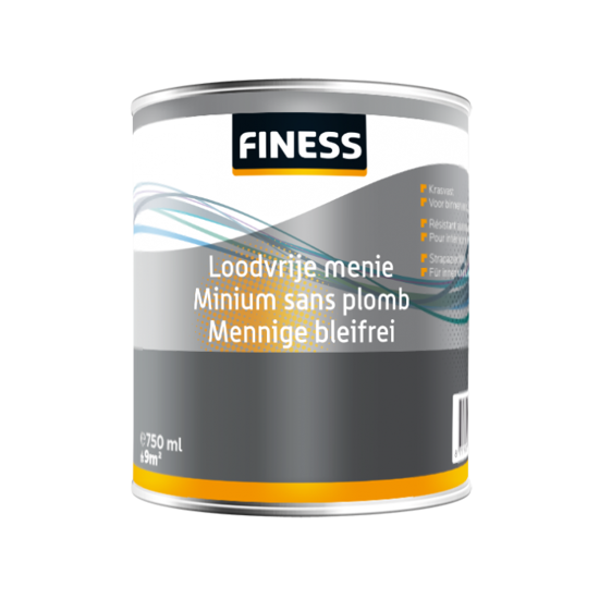 Afbeeldingen van FINESS LOODVRIJE MENIE 750 ML ORANJE