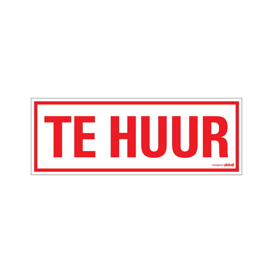 Afbeeldingen van BORD TE HUUR 330X120 MM