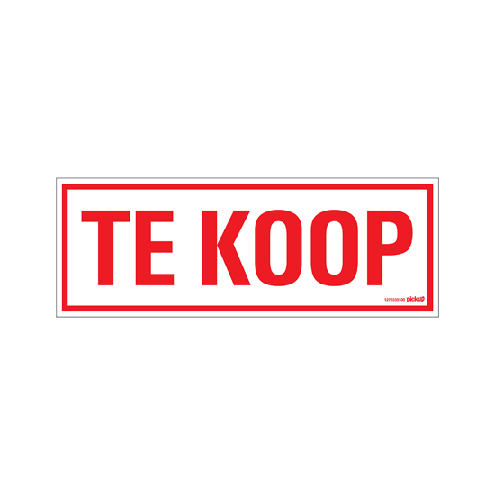 Afbeeldingen van BORD TE KOOP 330X120 MM