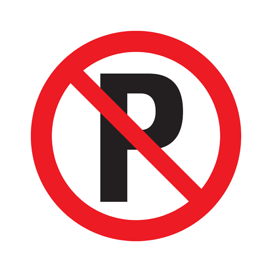 Afbeeldingen van BORD VERBODEN TE PARKEREN PICTO 180 MM ROND