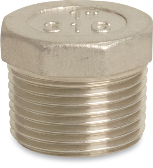 Afbeeldingen van PROFEC NR. 290 PLUG RVS 316 1 1/4" BUITENDRAAD 16BAR