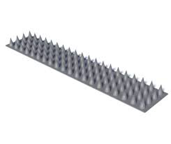 Afbeeldingen van SECUMAX ANTI-KLIMSTRIP XL KUNSTSTOF TERRA 500X100MM 4ST
