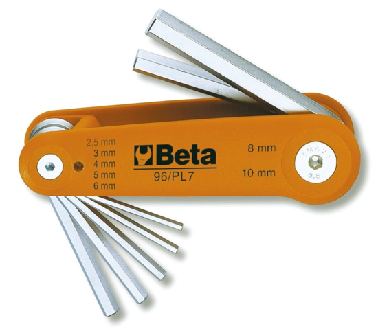 Afbeeldingen van BETA 96/BG7-7-DLG SET HAAKSE INBUSSLEUTELS OP=OP