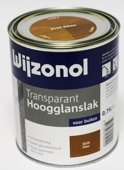 Afbeeldingen van WIJZONOL TRANPARANT HOOGGLANSLAK 750ML 3110 EIKEN