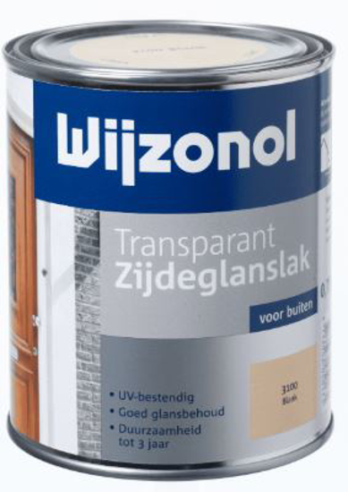 Afbeeldingen van WIJZONOL TRANPARANT ZIJDEGLANSLAK 750ML 3105 GRENEN
