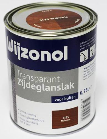 Afbeeldingen van WIJZONOL TRANPARANT ZIJDEGLANSLAK 750ML 3135 MAHONIE