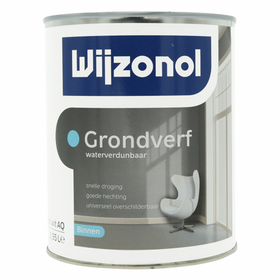 Afbeeldingen van WIJZONOL INTERIEUR GRONDLAK AQUA BASIS WIT 500ML