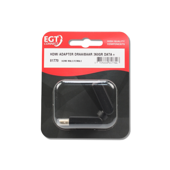 Afbeeldingen van HDMI ADAPTER DRAAIBAAR 360GR DATA+