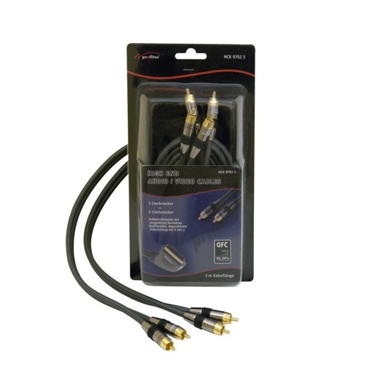 Afbeeldingen van PROFITEC 2XRCA-2XRCA KABEL 24K 1.5M