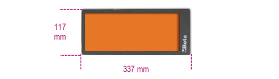 Afbeeldingen van BETA VPM0 ZACHTE VOORGEVORMDE INLEGBAK 367MM X 147MM OP=OP