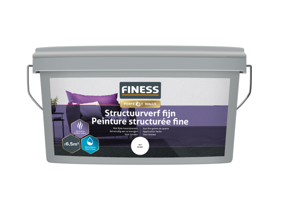 Afbeeldingen van FINESS STRUCTUURVERF FIJN 4 L WIT