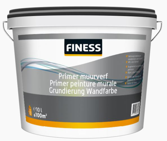 Afbeeldingen van FINESS PRIMER MV BINNEN 10 L WIT