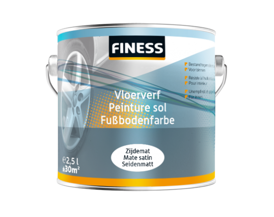 Afbeeldingen van FINESS VLOERVERF 2,5 LTR 1459 ZINK GRIJS