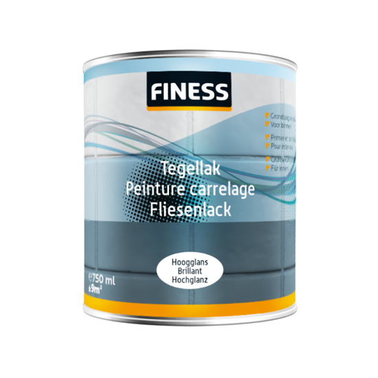 Afbeeldingen van FINESS TEGELLAK 750 ML 1410 WIT