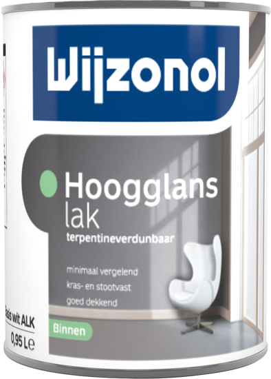 Afbeeldingen van WIJZONOL INTERIEUR HOOGGLANSLAK ALKYD BASIS TRANSPARANT 800ML