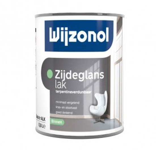 Afbeeldingen van WIJZONOL INTERIEUR ZIJDEGLANSLAK ALKYD BASIS WIT 475ML