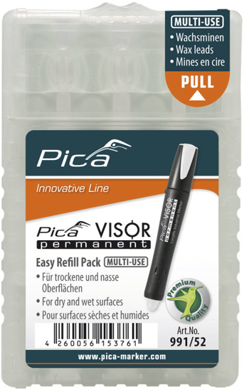 Afbeeldingen van PICA 991/52 VISOR PERMANENT NAVULLING WIT