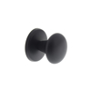 Afbeeldingen van INTERSTEEL VOORDEURKNOP VAST PADDENSTOEL RVS/MAT ZWART Ø58/66MM M8 (0023.393029)