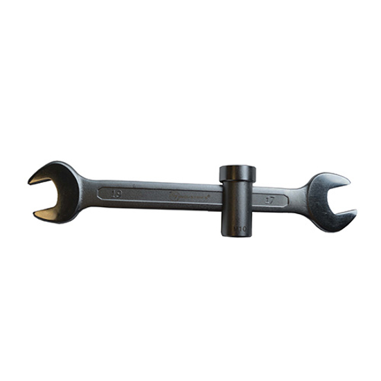 Afbeeldingen van STEEKSLEUTEL SANITAIR 17-19MM MET SCHUIFBARE M10 HOUDER ##