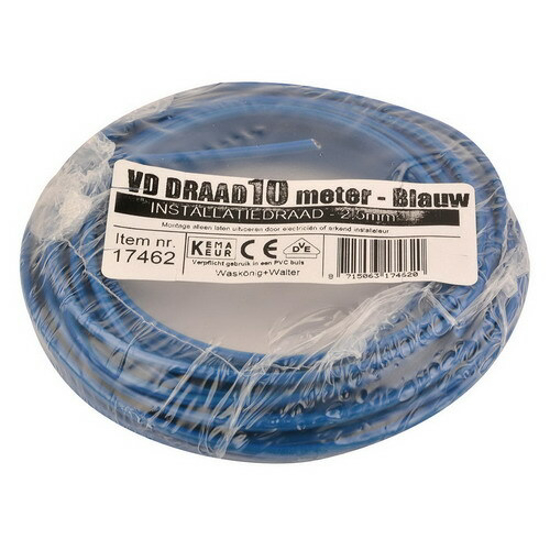 Afbeeldingen van VD-DRAAD 2,5 MM² BLAUW - 10METER