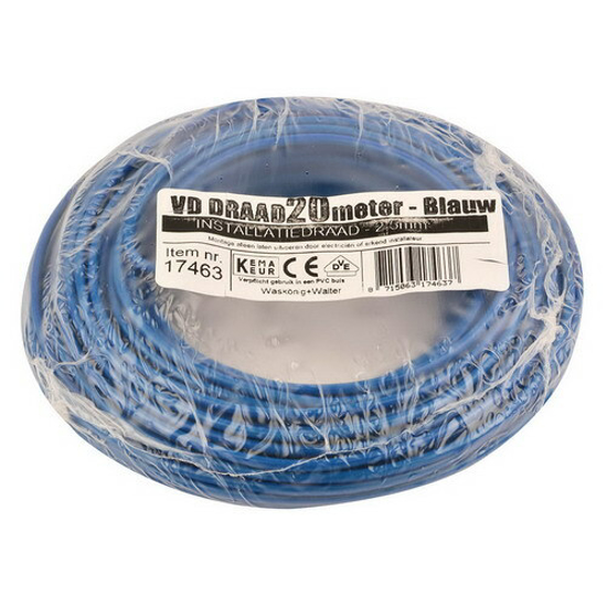 Afbeeldingen van VD-DRAAD 2,5 MM² BLAUW - 20METER