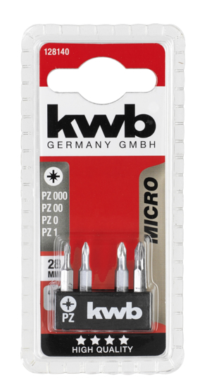 Afbeeldingen van KWB 4 BITS 28 MM MICRO PZ KAART