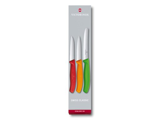 Afbeeldingen van KEUKENSET 3-DELIG,VICTORINOX,SWISSCL.,RVS/PP 3 KLEUREN,DS