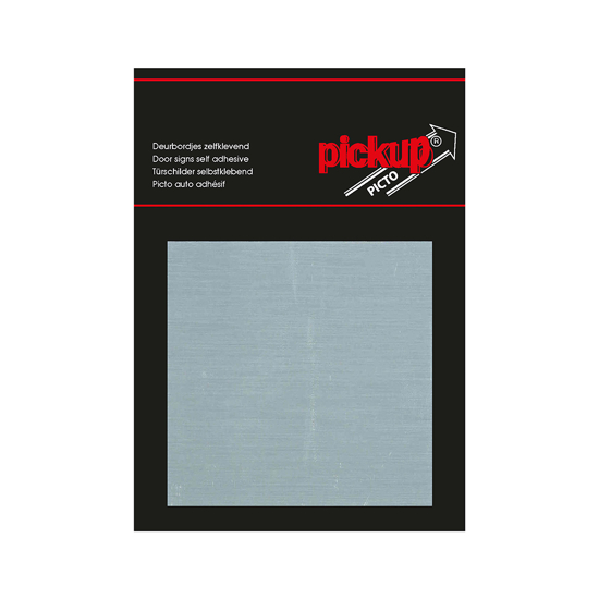 Afbeeldingen van BORD ALULOOK BLANCO 80X80 MM ZELFKLEVEND