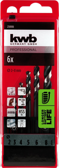 Afbeeldingen van KWB HI-NOX HSS BORENSET 6-DELIG