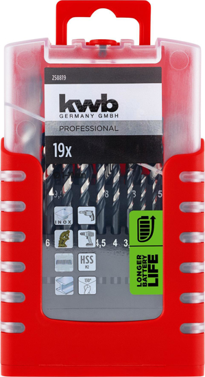 Afbeeldingen van KWB HI-NOX HSS BORENSET 19-DELIG