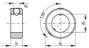 Afbeeldingen van D705A/553 ELVZ STELRING 9X18X10MM ##