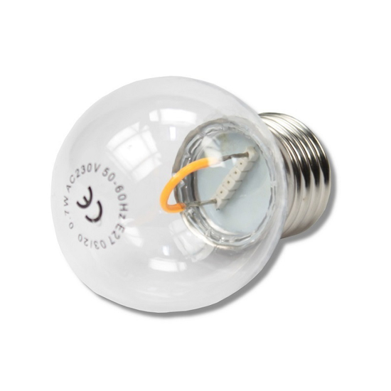 Afbeeldingen van F-LED PARTYKOGEL D45 2700K H 1W E27