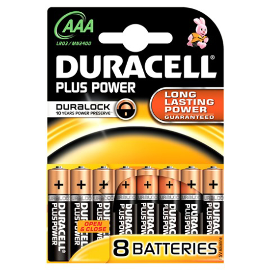 Afbeeldingen van DURACELL ACTIEPACK 8 X AAA SIMPLY